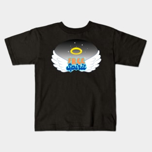 Free Spirit Vibes Psalm 51:12 Kids T-Shirt